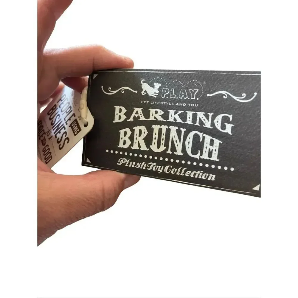 New P.L.A.Y. Barking Brunch Avo-doggo Toast Plush Dog Toy